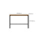 Glam Rectangle Pub Table Set 1/2/3/7 Pieces Pine Wood Top Bar Table with Metal Stools Clearhalo 'Bar Furniture' 'furn' 'furn_home_bar_bar_sets' 'Furniture' 'Home Bars & Bar Sets' 'home_bar_bar_sets' 'Kitchen & Dining Furniture' 1200x1200_f83cdb7a-f488-4341-bca8-43a13894723d