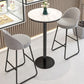 Industrial Round Bar Table Set 1/2/3 Pieces Stone Counter Table with Solid Back Stools Clearhalo 'Bar Furniture' 'furn' 'furn_home_bar_bar_sets' 'Furniture' 'Home Bars & Bar Sets' 'home_bar_bar_sets' 'Kitchen & Dining Furniture' 1200x1200_f8409637-38df-4990-9460-620e60e81e2c