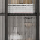 Industrial Curio Cabinet Metal Glass Doors Storage Cabinet with Legs for Living Room Clearhalo 'Display & China Cabinets' 'display_china_cabinets' 'furn' 'furn_display_china_cabinets' 'Furniture' 'Kitchen & Dining Furniture' 1200x1200_f84098cb-d2e7-42b8-a995-2d665d800663