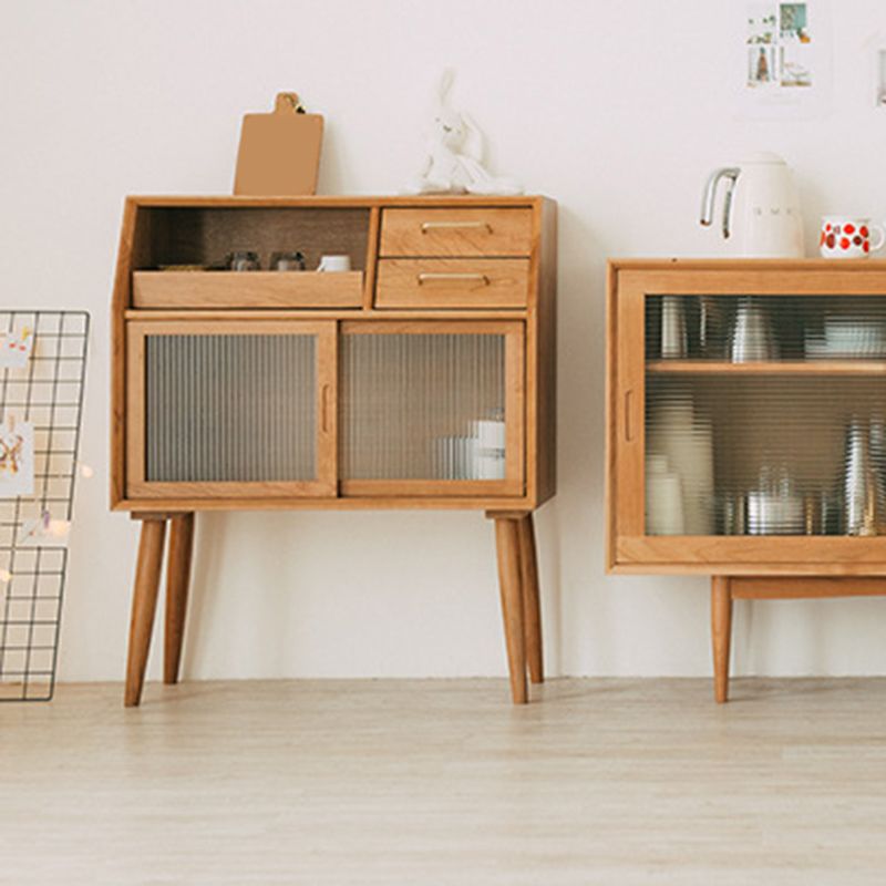 Server in legno solido Cherry Modern Stile 2-DAWER SERVER, 31,5 "W X 16,54" D X 38,58 "H