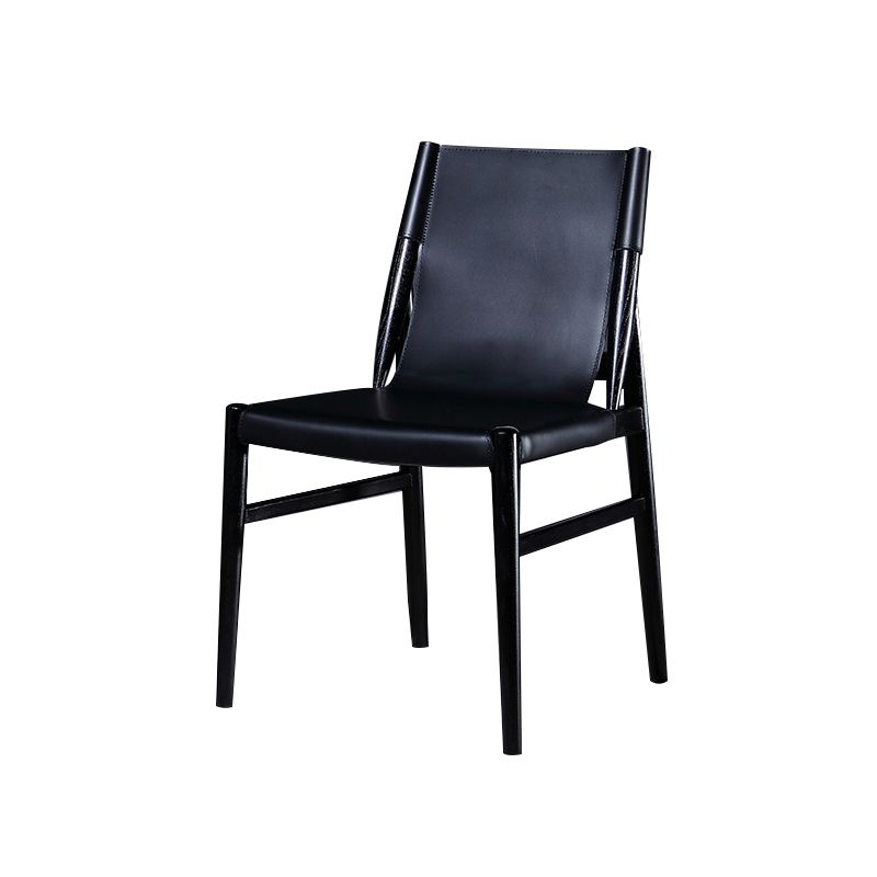 Dining Room Industrial Side Chair Faux Leather Parsons Chair Clearhalo 'Dining Chairs' 'Dining Tables & Seating' 'dining_chair' 'furn' 'furn_dining_chair' 'Furniture' 'Kitchen & Dining Furniture' 1200x1200_f8494a66-2913-4ca4-9024-0c34163febfc