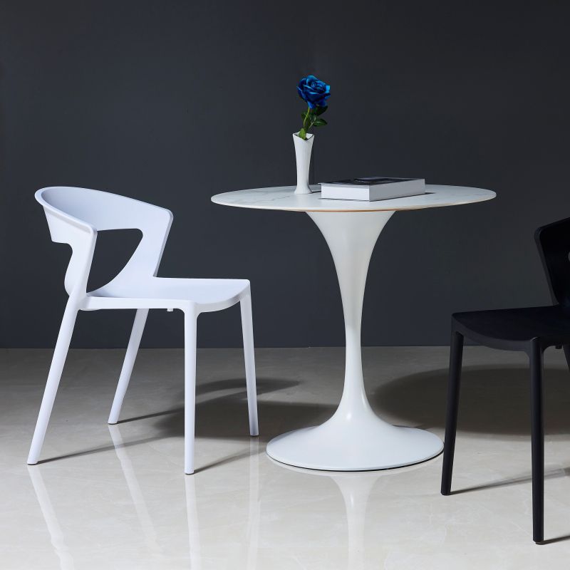 Contemporary Style Plastic Dining Chair Dining Armless Side Chairs for Kitchen Clearhalo ' kitchen&dining_furn' 'Dining Chairs' 'Dining Tables & Seating' 'dining_chair' 'furn' 'furn_dining_chair' 'Furniture' 'furniture_dining_chair' 'Kitchen & Dining Furniture' 'kitchen' 1200x1200_f84a8159-80bc-4c80-81df-7d1195c11170