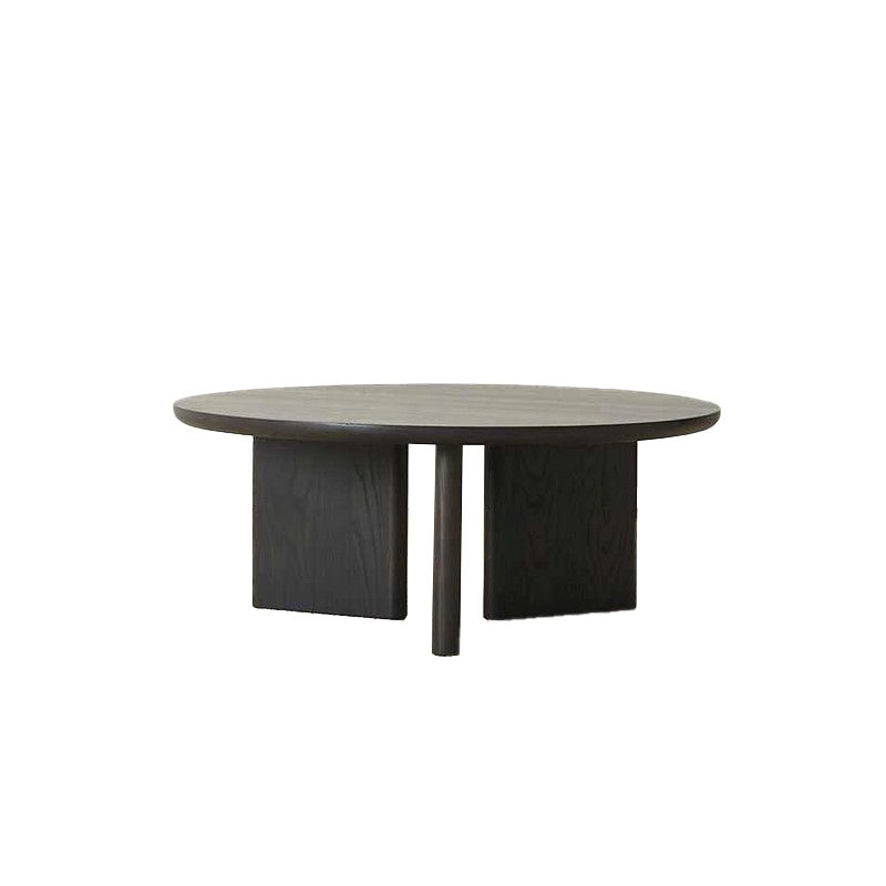 Contemporary Solid Wood Coffee Table Round Abstract Coffee Cocktail Table Clearhalo 'Coffee & Accent Tables' 'Coffee Tables' 'coffee_tables' 'furn' 'furn_coffee_tables' 'Furniture' 'Living Room Furniture' 1200x1200_f84afc8d-187a-4729-8781-5066c6bacaea