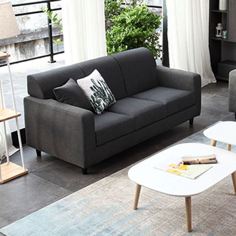 Contemporary Square Arm Standard Sofa with Slipcovered for Living Room, Apartment Clearhalo 'furn' 'furn_sofas' 'Furniture' 'furniture_sofas' 'kitchen' 'kitchen_sofas' 'Living Room Furniture' 'Sofa' 'sofas' 1200x1200_f84d144f-f296-45c5-9607-c6286199545c