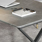 Rectangle Casual Dining Table Grey Tone Fixed Table with Sintered Stone Clearhalo ' dining_table' 'Dining Tables & Seating' 'Dining Tables' 'furn' 'furn_dining_table' 'Furniture' 'furniture_dining_table' 'Kitchen & Dining Furniture' 'kitchen&dining_furn' 'kitchen' 'kitchen_dining_table' 1200x1200_f84e48e9-9cc9-4158-968b-80e76d4f7080