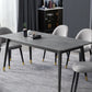 Stone Modern Rectangle Dining Table Matte Finish 4 Legs Table for Home Clearhalo ' dining_table' 'Dining Tables & Seating' 'Dining Tables' 'furn' 'furn_dining_table' 'Furniture' 'furniture_dining_table' 'Kitchen & Dining Furniture' 'kitchen&dining_furn' 'kitchen' 'kitchen_dining_table' 1200x1200_f84ed833-8b55-4828-9606-d02342d704cf