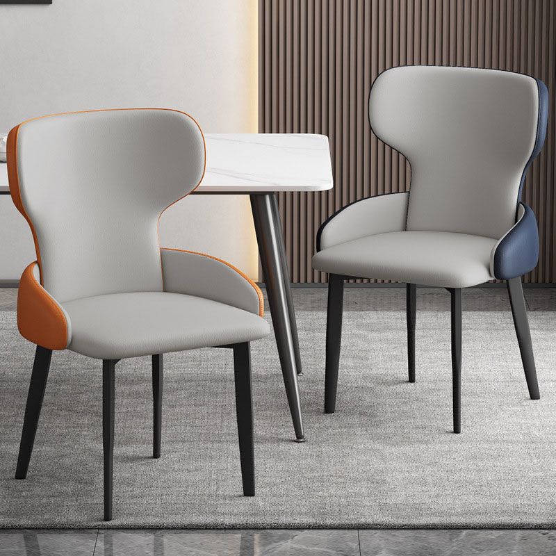 Modern Style Dining Chair Wingback Arm Chairs with Metal Legs for Kitchen Clearhalo ' kitchen&dining_furn' 'Dining Chairs' 'Dining Tables & Seating' 'dining_chair' 'Furniture' 'furniture_dining_chair' 'Kitchen & Dining Furniture' 'kitchen' 1200x1200_f8506e37-f6f6-4fc8-a254-6df242c4ca3a