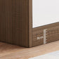 Mobile porta TV in legno in stile scandinavo, consolle porta TV con ripiani e ripiani