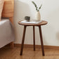 Table d'appoint contemporaine en bois massif, table d'appoint de salon marron