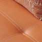 Contemporary Tufted Square Arm Living Room Faux Leather with Storage Seating