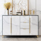 Glam Style Sideboard Engineered Wood Side Board for Living Room Clearhalo 'buffet_sideboard' 'Buffets & Sideboards' 'furn' 'furn_buffet_sideboard' 'Furniture' 'Kitchen & Dining Furniture' 1200x1200_f85620b9-5ffc-4438-8ea4-a38647d10dcc