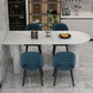 Free Form White Dining Table Sintered Stone Table Modern Style with 3 Legs Clearhalo ' dining_table' 'Dining Tables & Seating' 'Dining Tables' 'Furniture' 'furniture_dining_table' 'Kitchen & Dining Furniture' 'kitchen&dining_furn' 'kitchen' 'kitchen_dining_table' 1200x1200_f85719cd-5566-4b24-95eb-c1519e35cb45