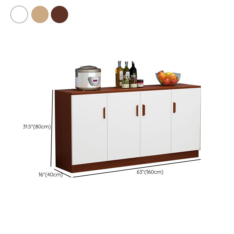 Abbandiera contemporanea mobile ingegnerizzato in legno per scaffalature regolabili