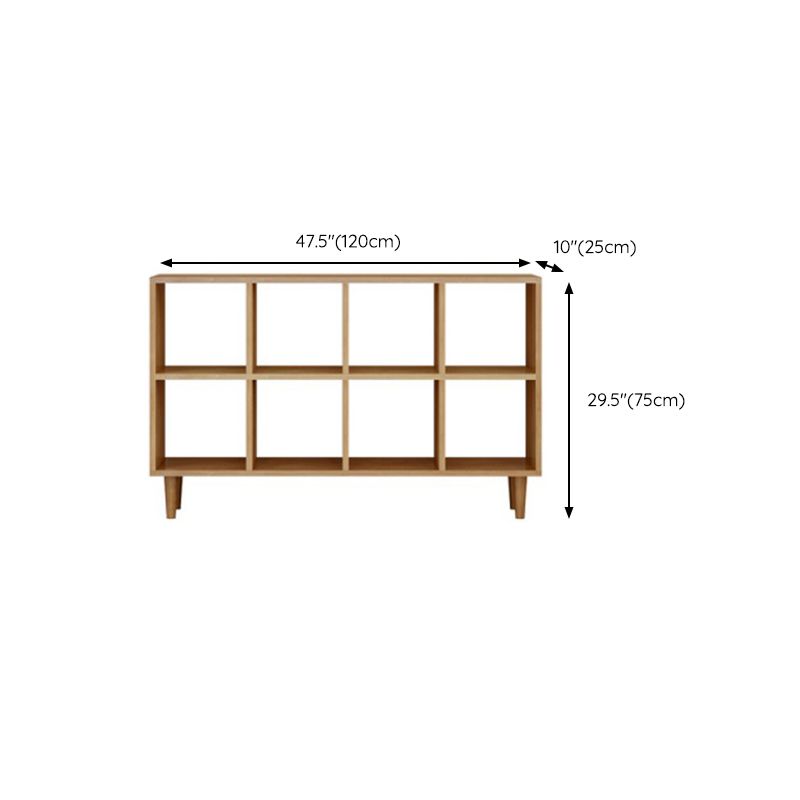 Modern Style Open Back Bookshelf Wooden Shelf Bookcase in Brown Clearhalo 'Bookcases' 'furn' 'furn_bookcases' 'Furniture' 'Office Furniture' 1200x1200_f85af686-df98-4c9f-83b5-b0ebbc67a3b2