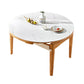 Stone Top Dinette Table with Wooden Frame Modern White Home Dining Table Clearhalo 'Dining Tables & Seating' 'Dining Tables' 'dining_table' 'furn' 'furn_dining_table' 'Furniture' 'Kitchen & Dining Furniture' 1200x1200_f85c0957-a799-4ad1-b7b7-e795cb5282a5