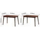 Contemporary Solid Wood Rectangle Shape Dining Table Kitchen Dining Table with 4 Legs Clearhalo ' dining_table' 'Dining Tables & Seating' 'Dining Tables' 'Furniture' 'furniture_dining_table' 'Kitchen & Dining Furniture' 'kitchen&dining_furn' 'kitchen' 'kitchen_dining_table' 1200x1200_f85c8fe9-7283-4e2f-9cb4-9d1ed5686c0a