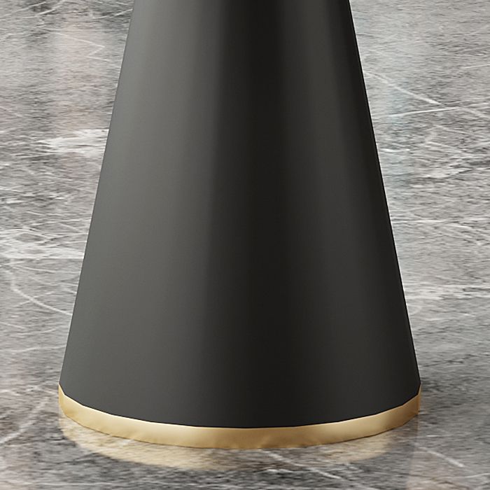 Tavolo da pranzo in stile moderno tavolo in pietra sinterizzata con base metallica