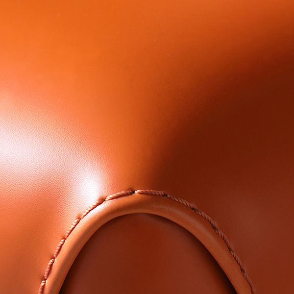 Sillas de comedor sin brazo de cuero sintética silla lateral de comedor moderno