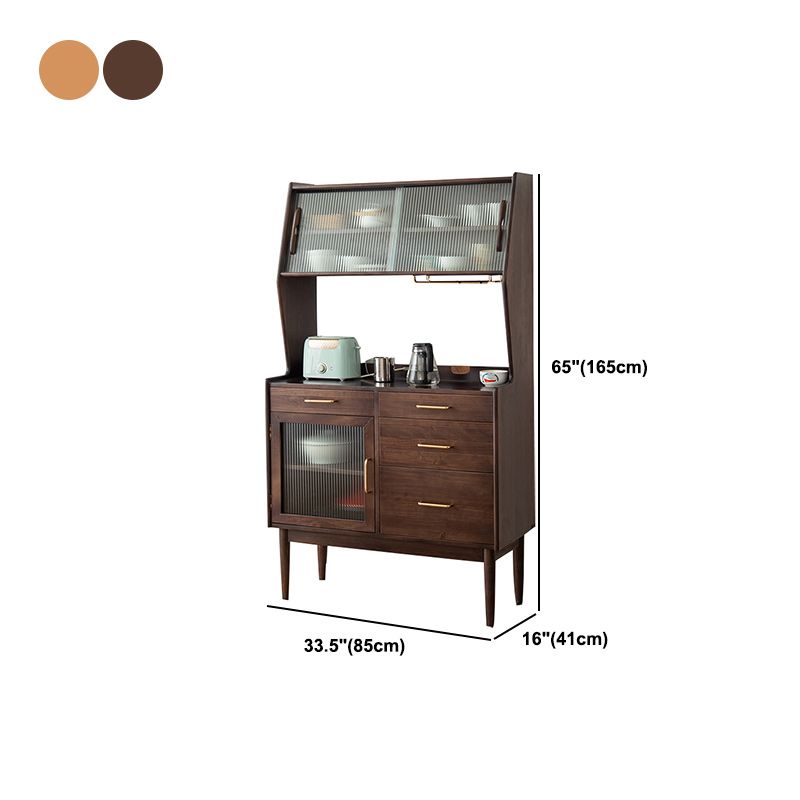 Contemporary Dining Server Solid Wood Sideboard for Living Room Clearhalo 'buffet_sideboard' 'Buffets & Sideboards' 'furn' 'furn_buffet_sideboard' 'Furniture' 'Kitchen & Dining Furniture' 1200x1200_f85e5be7-9c10-4d40-9790-44a1f67384e4