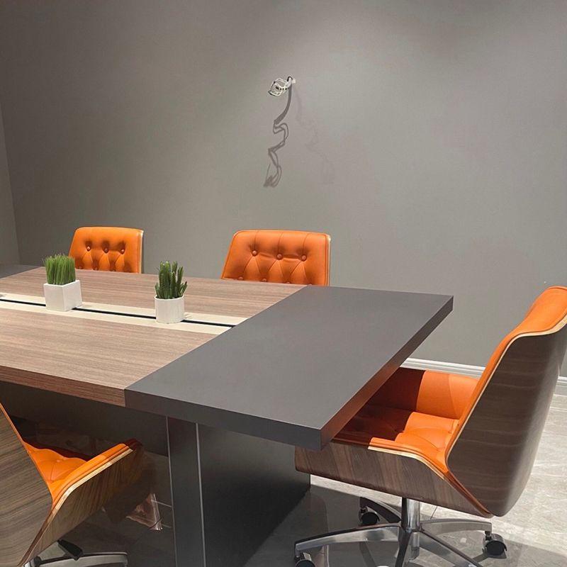 Mid Back Desk Chair Modern Faux Leather Armless Working Chair Clearhalo 'furn' 'furn_office_chair' 'Furniture' 'Office Chairs' 'Office Furniture' 'office_chair' 1200x1200_f85e9cbb-80a5-47f3-ab4b-eb9ab9755243