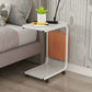 17.7" W Rectangular Side Table with Casters Modern Simple 1 - Shelf End Table Clearhalo 'Coffee & Accent Tables' 'End & Side Tables' 'end_side_tables' 'furn' 'furn_end_side_tables' 'Furniture' 'Living Room Furniture' 1200x1200_f85fd53d-0689-4508-a2ca-5fdb78213881