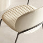 Indoor-Outdoor Curved Side Chair Open Back Dining Upholstered Chair