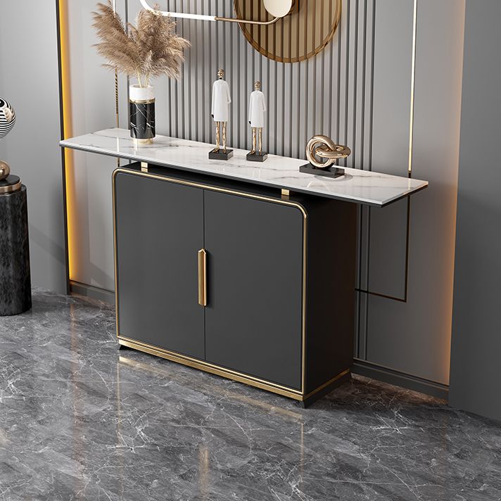 Tavolo console rettangolare glam tavolo da divano console in legno per sala