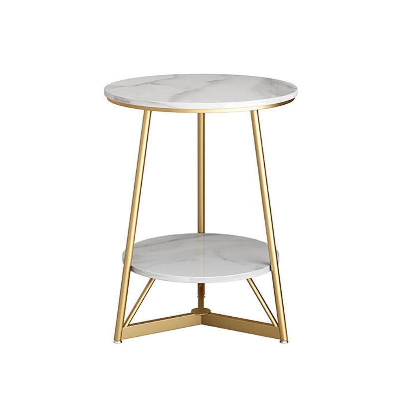 Tavolino arrotondato grigio/bianco tavola arrotondata grigia/bianca in legno di lastra di roccia moderna