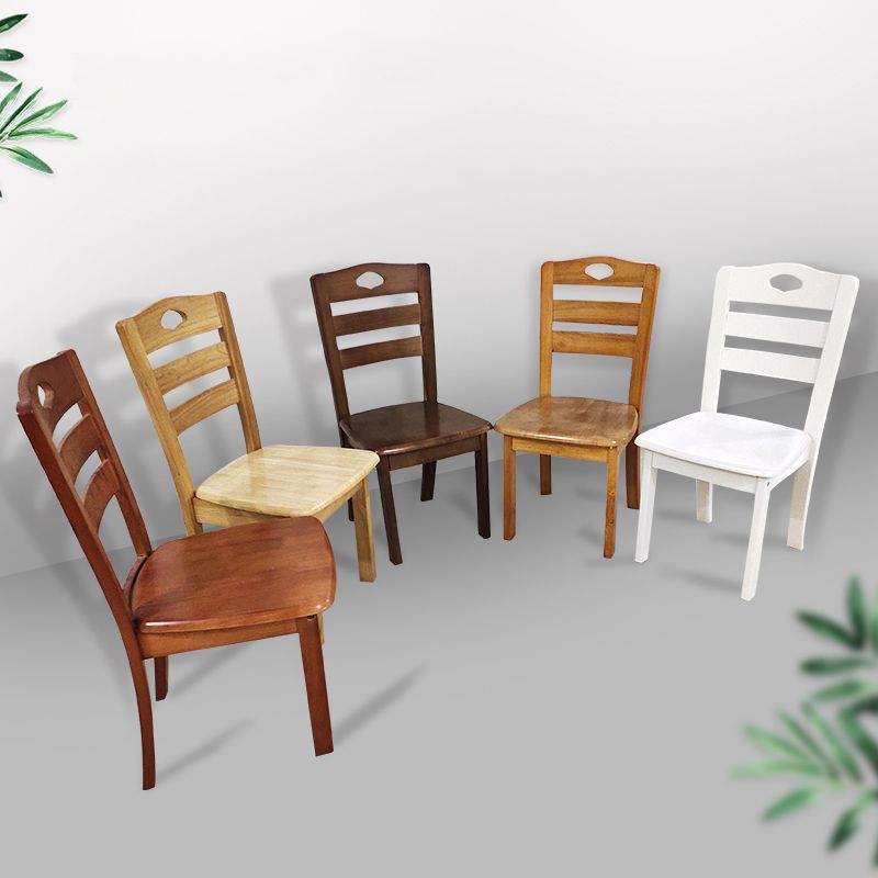Traditional Style Oak Solid Wood Dining Chair Ladder Back Dining Chair Clearhalo ' kitchen&dining_furn' 'Dining Chairs' 'Dining Tables & Seating' 'dining_chair' 'furn' 'furn_dining_chair' 'Furniture' 'furniture_dining_chair' 'Kitchen & Dining Furniture' 'kitchen' 1200x1200_f863043e-74d7-46d1-b0ee-556b60455fc6