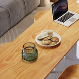 リビングルームのための現代のソリッドウッドオーバルバーダイニングテーブル