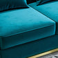 27.5" H Contemporary Blue Velvet Tuxedo Arm Sofa with Pillows Clearhalo 'furn' 'furn_sofas' 'Furniture' 'Living Room Furniture' 'Sofa' 'sofas' 1200x1200_f865130a-38cb-486b-b72f-13feba90474b