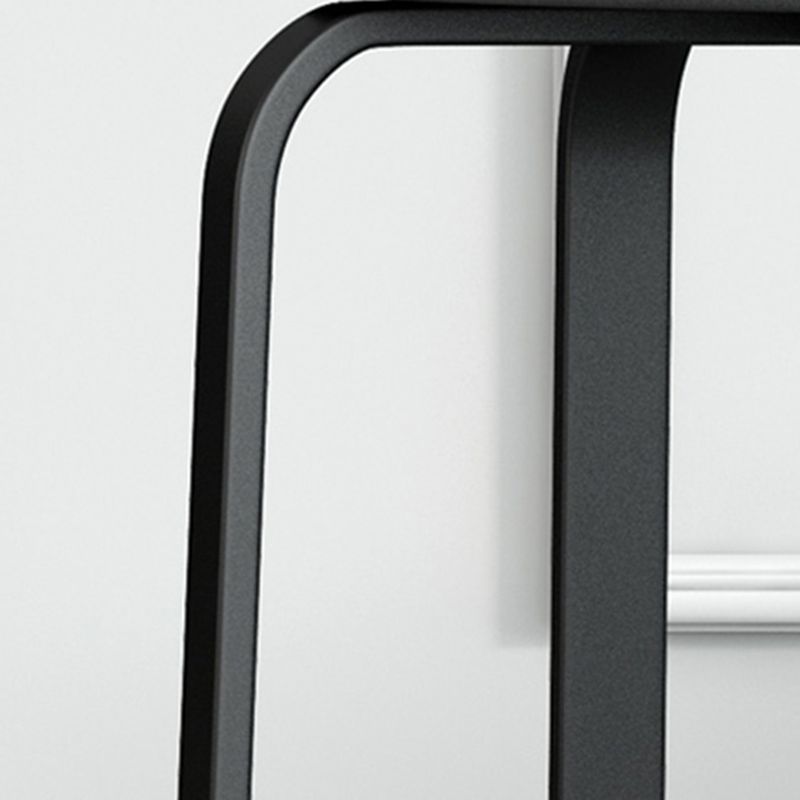 Footstool Ottoman Upholstered Metal Frame Fabric Modern Solid Round Ottoman Clearhalo 'furn' 'furn_ottomans_poufs' 'Furniture' 'Living Room Furniture' 'Ottomans & Poufs' 'ottomans_poufs' 1200x1200_f865429f-bc56-441c-a5ff-846ad24c299a