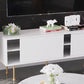 Glam TV Media Stand 16" W Enclosed Storage TV Stand Console with Cabinet Clearhalo 'furn' 'furn_tv_stands_entertainment_centers' 'Furniture' 'Living Room Furniture' 'TV Stands & Entertainment Centers' 'TV Stands & Media Storage Furniture' 'tv_stands_entertainment_centers' 1200x1200_f8656ebb-6c11-40ba-8fd0-3c02271388ed