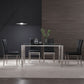 Contemporary Style Tempered Glass Top Dining Table 4 Legs Table for Dining Room Clearhalo ' dining_table' 'Dining Tables & Seating' 'Dining Tables' 'furn' 'furn_dining_table' 'Furniture' 'furniture_dining_table' 'Kitchen & Dining Furniture' 'kitchen&dining_furn' 'kitchen' 'kitchen_dining_table' 1200x1200_f865ccfd-78da-4a2e-a8ec-5a482c046bc4