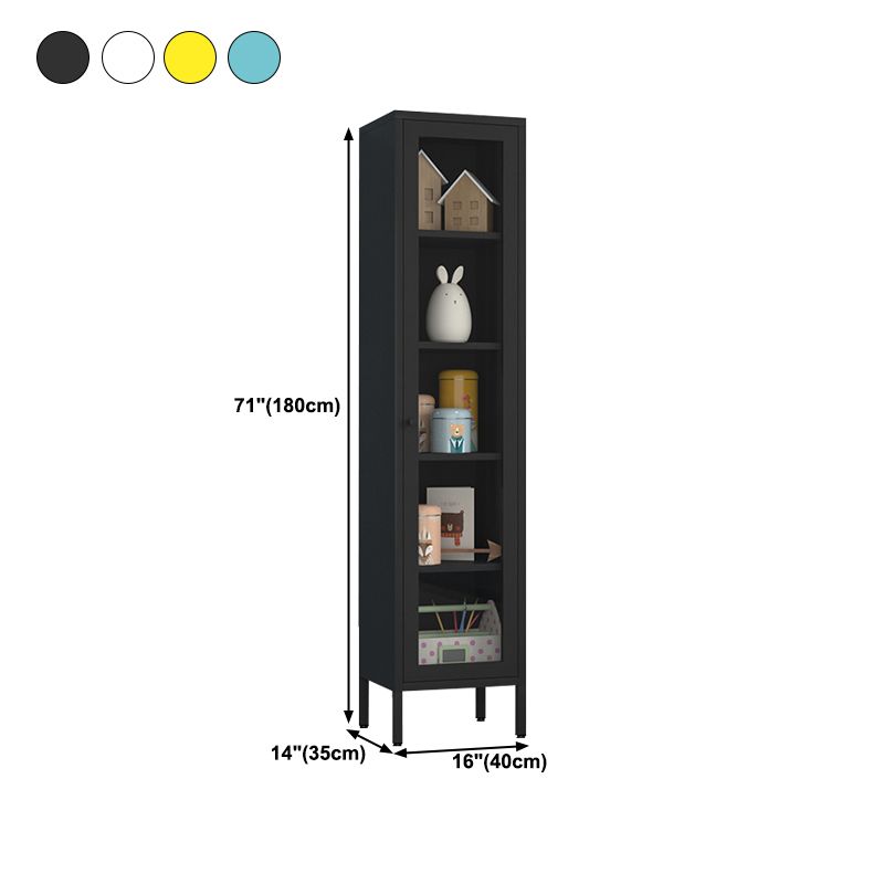 70.87"H Bookshelf Scandinavian Bookcase for Home Office with Door Clearhalo 'Bookcases' 'furn' 'furn_bookcases' 'Furniture' 'Office Furniture' 1200x1200_f86b6c25-ef95-42ef-8e3a-92d82d39cf12