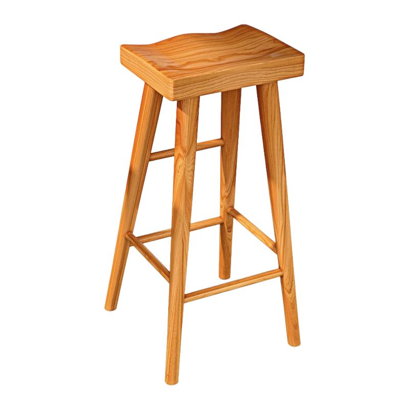 Contemporary Counter Bar Stool Backless Contoured Seat Wood Bar Stool with Footrest Clearhalo 'Bar Furniture' 'Bar Stools' 'bar_stools' 'furn' 'furn_bar_stools' 'furniture_bar_stools' 'Kitchen & Dining Furniture' 'kitchen&dining_furn' 'kitchen' 'kitchen_furn' Furniture' 1200x1200_f86c83bb-dc93-4e48-882b-5a786ff20512