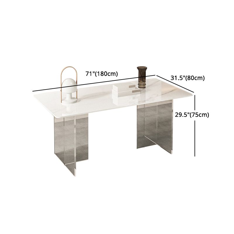 Designer Style Sintered Stone Dining Set Rectangle 1/5/7 Pieces Dining Table with Chairs Clearhalo 'Dining Room Sets' 'Dining Tables & Seating' 'dining_room_set' 'furn' 'furn_dining_room_set' 'Furniture' 'furniture_dining_room_set' 'Kitchen & Dining Furniture' 1200x1200_f86ccec8-0e73-4e70-9955-eef75557ea9b