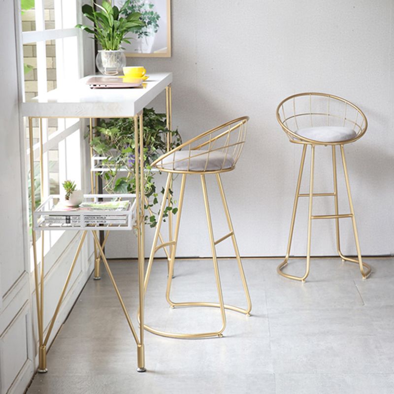 Finitura opaca contemporanea sgabello da bar in ferro footrest sgabello