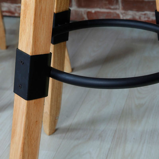 Sgabelli da bar in altezza regolabile senza schienale sgabello da bar in legno solido industriale