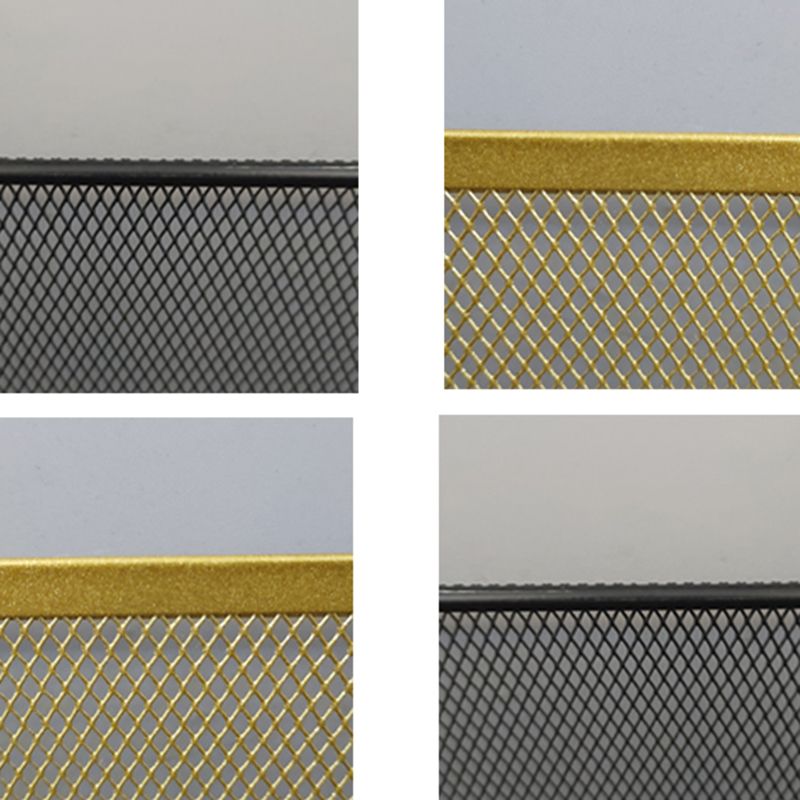 Bibliothèque d'étagère Glam Fermed Back Metal Book Shelf pour salle d'étude