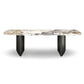 Metal Traditional Luxury Rectangle Table Sintered Stone Indoor Table for Dining Room Clearhalo ' dining_table' 'Dining Tables & Seating' 'Dining Tables' 'furn' 'furn_dining_table' 'Furniture' 'furniture_dining_table' 'Kitchen & Dining Furniture' 'kitchen&dining_furn' 'kitchen' 'kitchen_dining_table' 1200x1200_f8746fac-198b-4d97-b368-d5a42455f37f