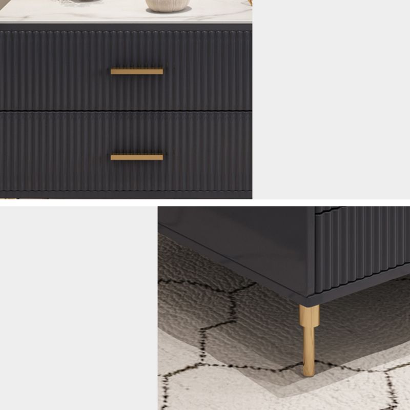 Stone TV Stand Console Enclosed Storage TV Media Console with 4 Drawers Clearhalo 'furn' 'furn_tv_stands_entertainment_centers' 'Furniture' 'Living Room Furniture' 'TV Stands & Entertainment Centers' 'TV Stands & Media Storage Furniture' 'tv_stands_entertainment_centers' 1200x1200_f8757090-54c2-4024-8681-c31e6ba1df9e