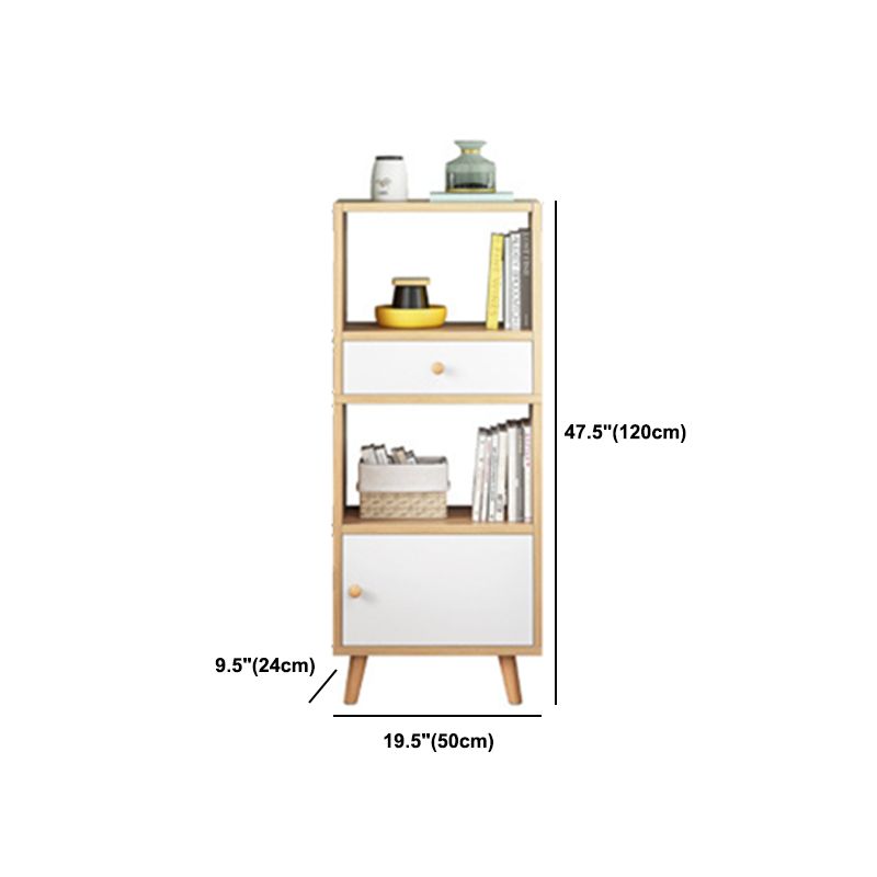 Engineered Wood Standard Bookshelf Matte Finish Shelf Bookcase with Doors Clearhalo 'Bookcases' 'furn' 'furn_bookcases' 'Furniture' 'Office Furniture' 1200x1200_f879e3a1-ac90-41f7-b4de-87a6ee6048cd