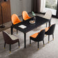Solid Back Chair Scandinavian Style Arm Leather Dining Side Chairs Clearhalo 'Dining Chairs' 'Dining Tables & Seating' 'dining_chair' 'furn' 'furn_dining_chair' 'Furniture' 'Kitchen & Dining Furniture' 1200x1200_f87b62bd-7957-4381-91cd-4dc8628a6ad2