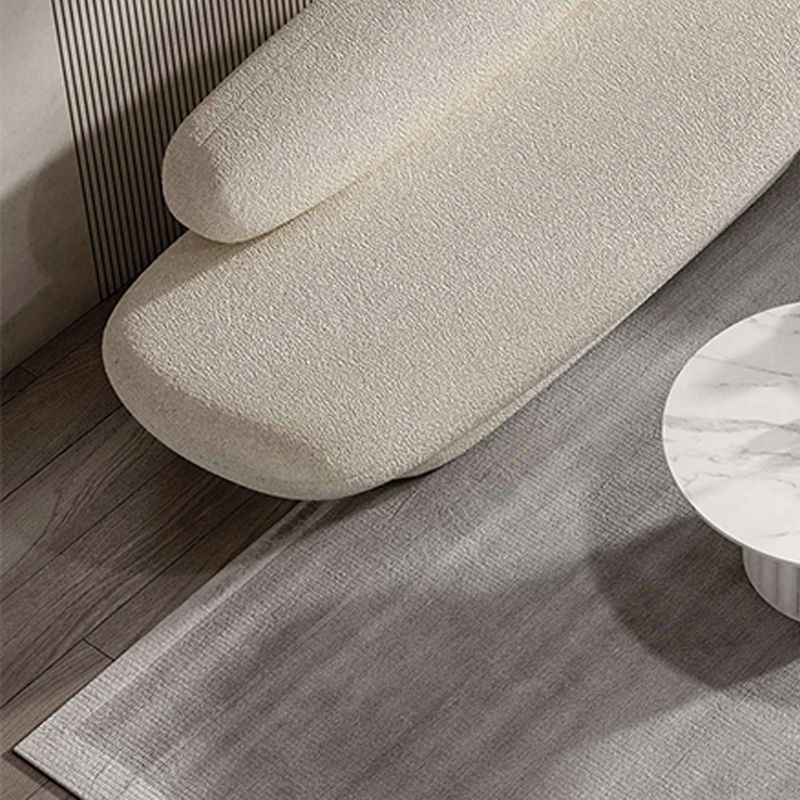 Scandinave Settee tissu coussins blancs de salon sans bras standard