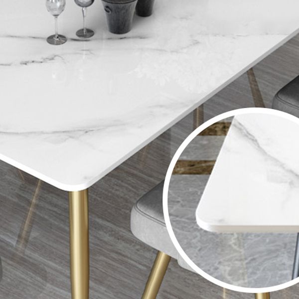 Tripod Base Dining Table Traditional Luxury Rectangle Stone and Iron Dining Table Clearhalo 'Dining Tables & Seating' 'Dining Tables' 'dining_table' 'furn' 'furn_dining_table' 'Furniture' 'furniture_dining_table' 'Kitchen & Dining Furniture' 1200x1200_f87dc835-6c31-4b6d-8f33-10a0f5e9a217