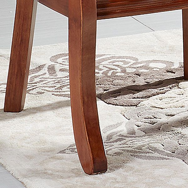 Traditional Dining Arm Chair Matte Finish Solid Wood Windsor Guest Chair with Four Legs