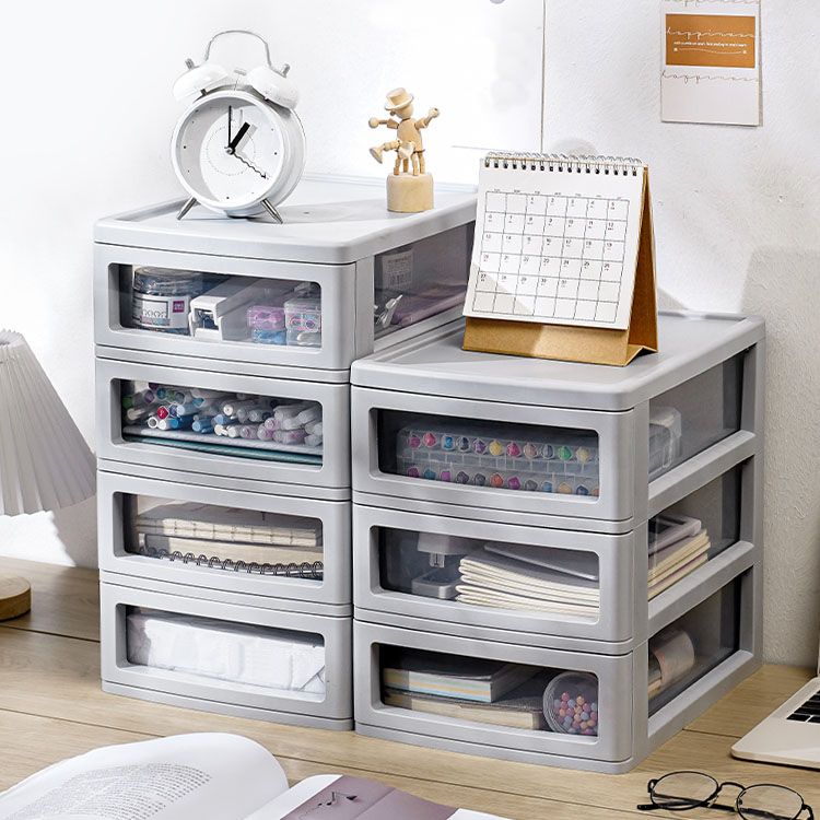 Archivo vertical moderno Babyet de color sólido Archivo de plástico con cajones