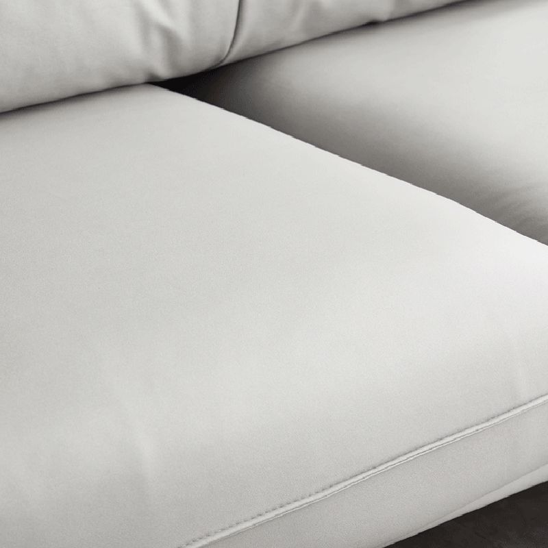 リビングルーム用のモダンなフェイクレザースタンダードセッピータキシードアームソファソファ