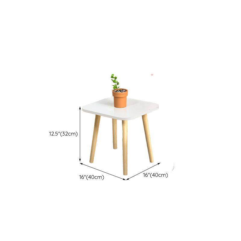 Modern Wood Side Table Bedroom No Distressing End Table with 4 Legs Clearhalo 'Coffee & Accent Tables' 'Coffee Tables' 'coffee_tables' 'furn' 'furn_coffee_tables' 'Furniture' 'Living Room Furniture' 1200x1200_f8822835-c6c2-47ca-bbae-29fd382a2b0b
